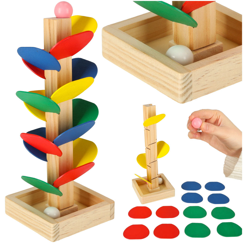 Jucarie educationala pentru copii, Zola®, model arbore, multicolor, din lemn, cu mingiute, 19.5 cm Jucarie educationala pentru copii, Zola®, model arbore, multicolor, din lemn, cu mingiute, 19.5 cm